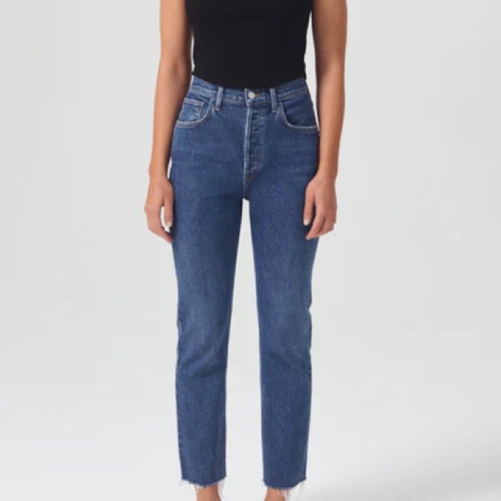 Agolde Riley high-waisted cropped Women jeans in Escape